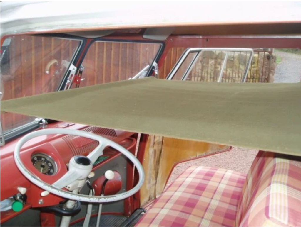 VW T1 Bus | Cab child bunk with adjustable poles and fitting kit, Westfalia, 1950-07/1967