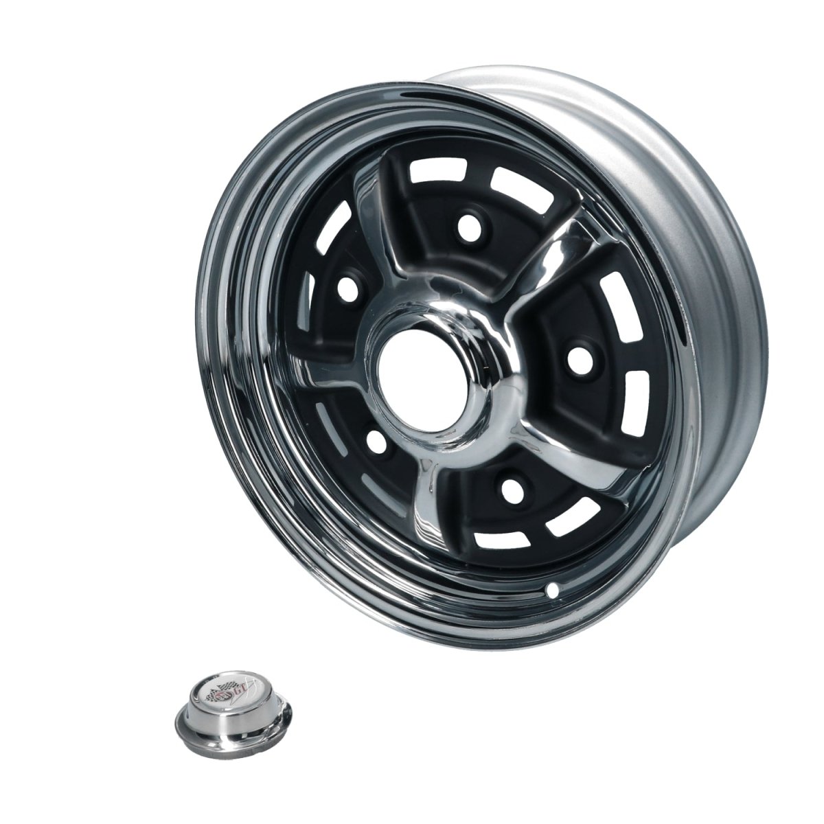 VW Beetle / T2a / Type 3 | Wheel BBT Sprintstar 8x15 ET 0, 5x205 chrome/black