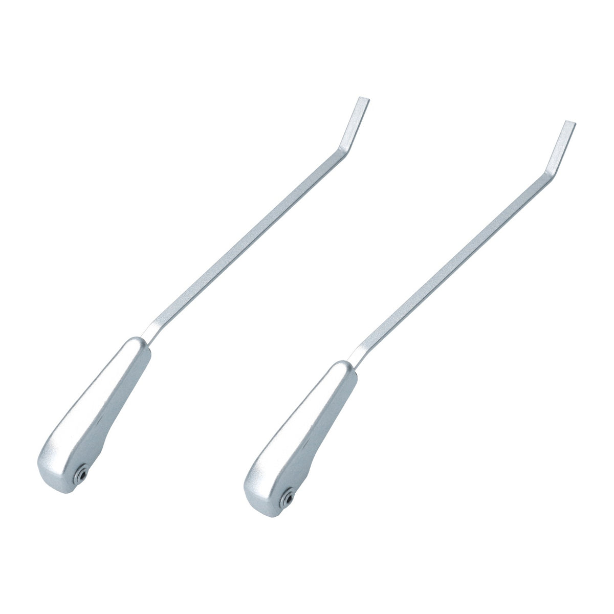 Ruitenwisserarmen set links + rechts, zilver – VW Kever – OEM 111 955 407B
