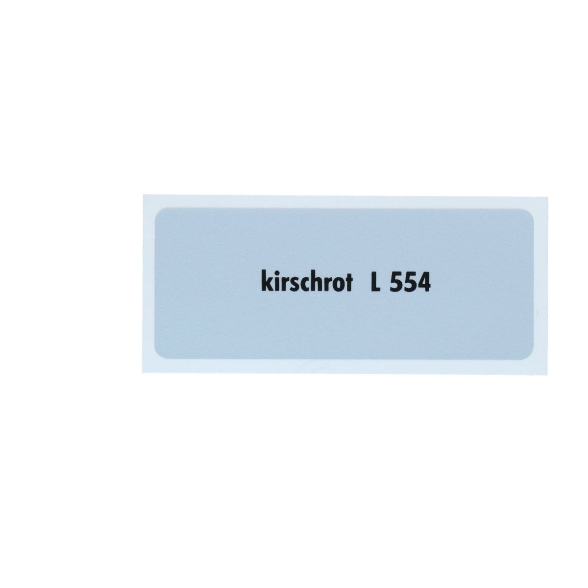 Kleurcode sticker L554 - kirschrot – VW T1 Bus, T2 Bus, Kever, KG, T3 Bus, Type 3, Type 181