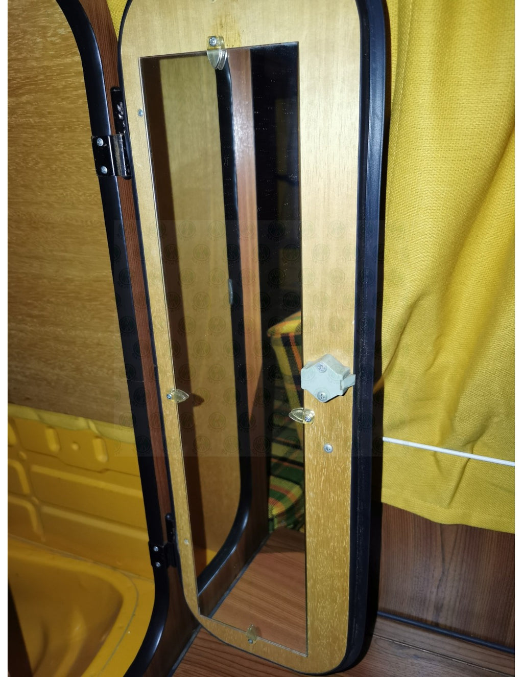Clip for mirror, transparent,  VW T2 Westfalia, 8/1967-7/1979