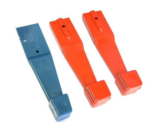 VW T2 Bus | Heater lever, 1 blue and 2 red, ABS plastic, 8/1972-7/1979