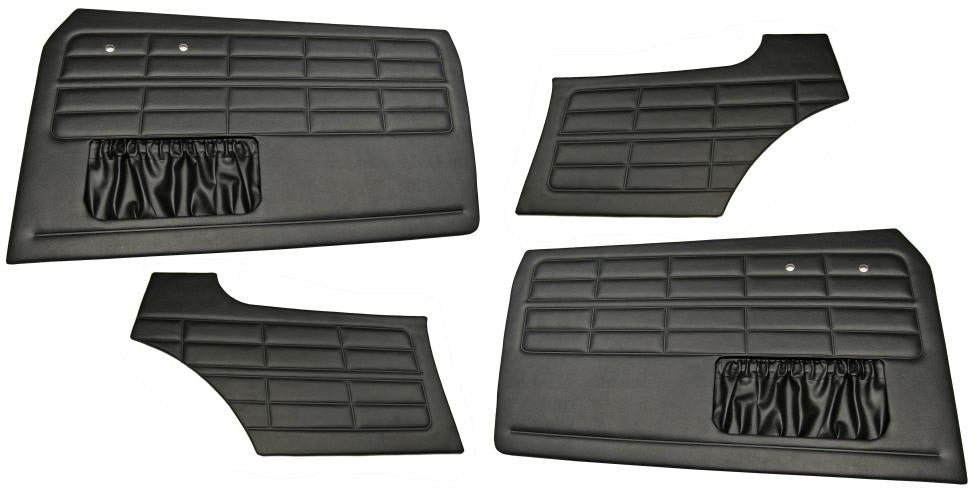 VW Karmann Ghia | TMI Deurpanelen en achterpanelen zwart (4-delig) | Karmann Ghia t/m 07/63