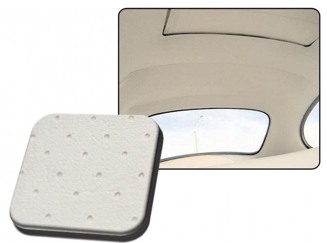 VW Kever | TMI Hemel geperforeerd vinyl, met schuifdak, deluxe, gebroken wit | Kever 08/67 - 07/72 sedan (3 baleinen)