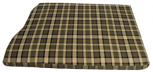 VW T2 Bus | Motorruimte matras hoes, 1280 mm breed, geruit bruin/beige, 08/67-07/79