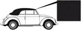VW Kever | Cabriolet kap canvas zwart