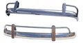 VW T1 Bus | Bumpers USA, gepolijst RVS (afgeschuinde uiteinden), t/m 07/65