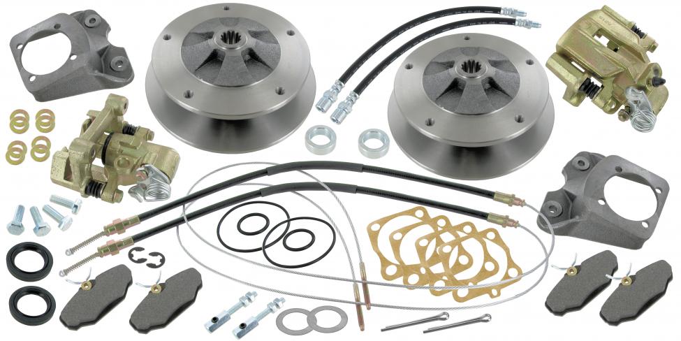 VW Kever / Karmann Ghia / VW Kübel | Schijfremmen set achterzijde (5 x 205 mm)