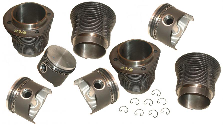 Big-bore cilinder en zuigerset 1641cc slip-in met gesmede zuigers (Type-1 / Type-3 / CT-CZ)