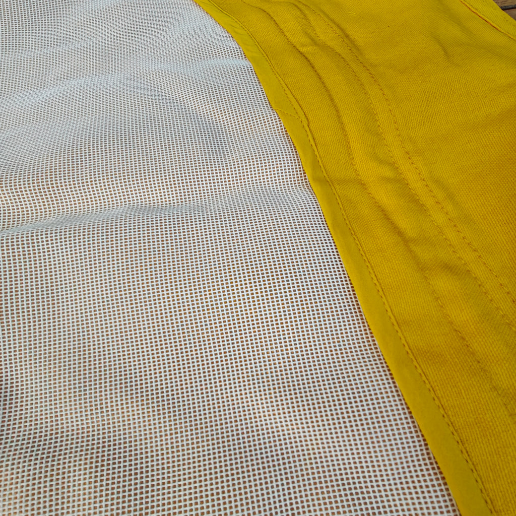 Pop top Westfalia roof canvas, VW T2 8/1973-7/1979, yellow/orange, 1 window