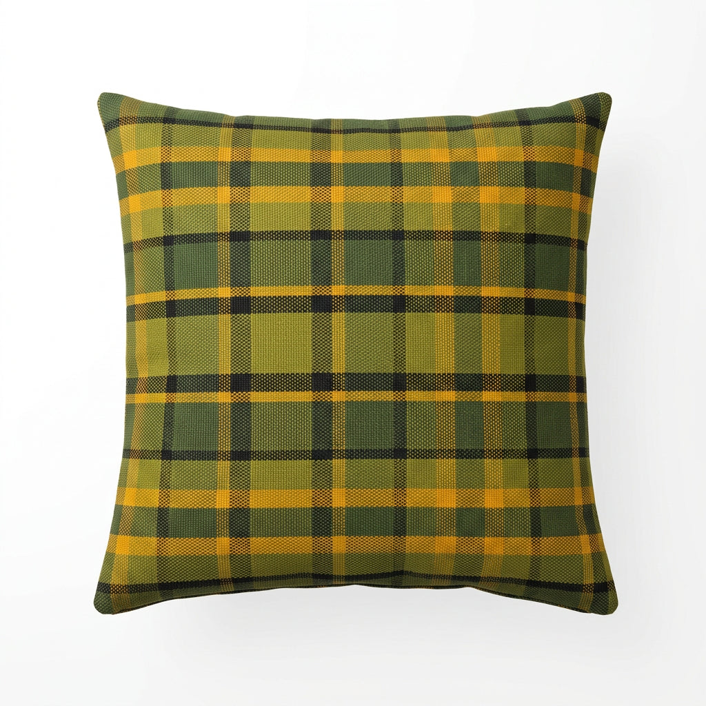 Westfalia kussen geruit groen/groen 40 x 40cm originele Westfalia stof – VW T2 Bus Westfalia – detail 2