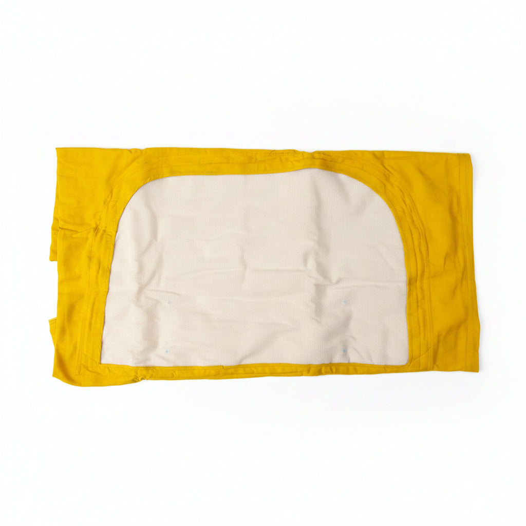 Pop top Westfalia roof canvas, VW T2 8/1973-7/1979, yellow/orange, 1 window