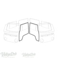 Door seals set left + right | VW T2 Bus 08/67-07/79 | 211 831 721D + 211 831 722D