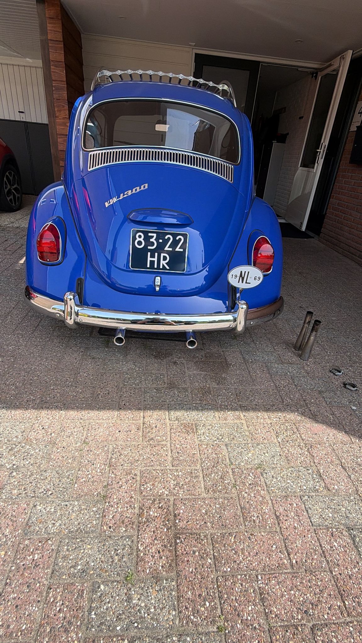 VW Beetle, KG | Exhaust pipe + clamp 'GT Style' - stainless steel