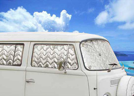VW T2 Thermal blinds, 8 pieces, 7 layers, latest generation material 8/1967-7/1979