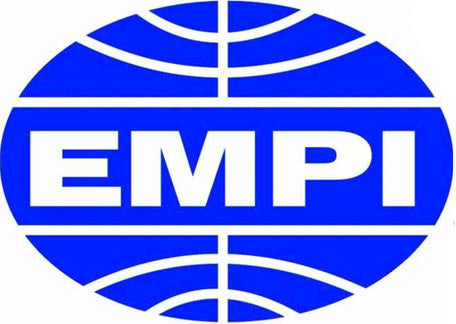 Sticker 'EMPI', Oval, 45x82mm