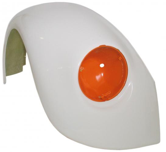 CSP Voorspatbord, Polyester +4 cm, Rechts – VW Kever 1200/1300/1500 en later