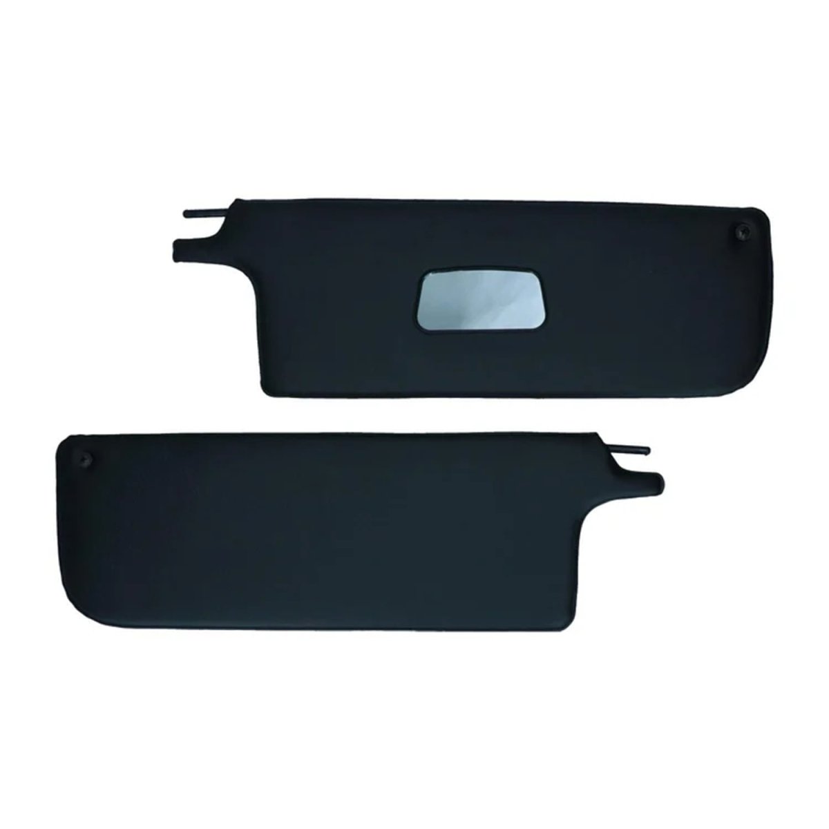 VW Beetle | Sunvisors Convertible Black with Mirror | 08/64-07/72