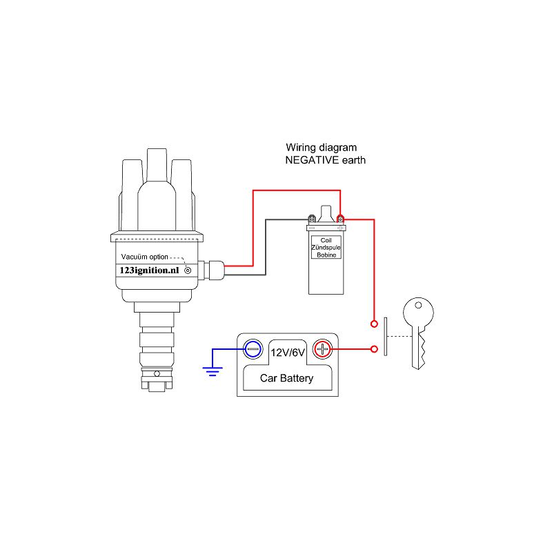 VW Type 1, 3, 4 & CT/CZ | 123 Ignition Electronic Ignition - With Vacuum - VW-R-V